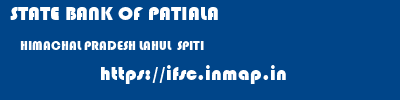 STATE BANK OF PATIALA  HIMACHAL PRADESH LAHUL  SPITI    ifsc code
